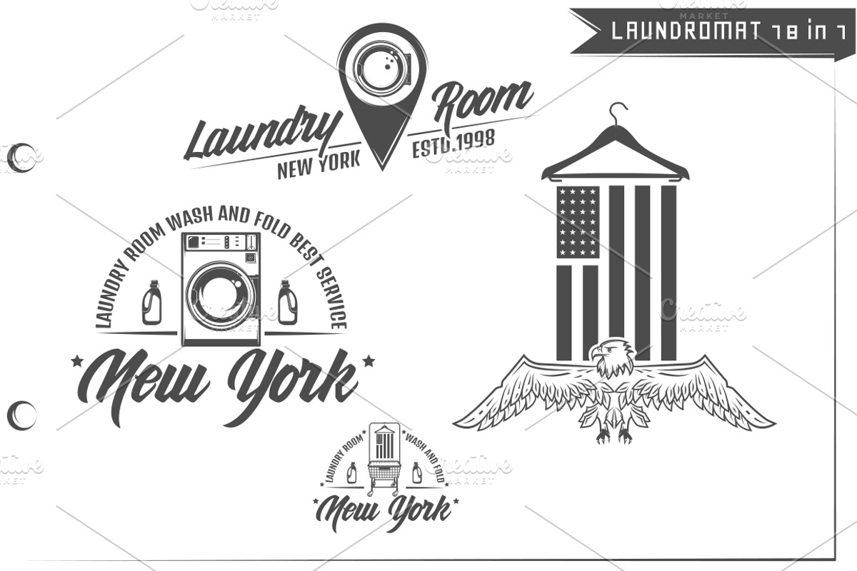 18 in 1 Set of Laundromat, an Object Graphic by Hadanello88 (Photo 5 of 5)