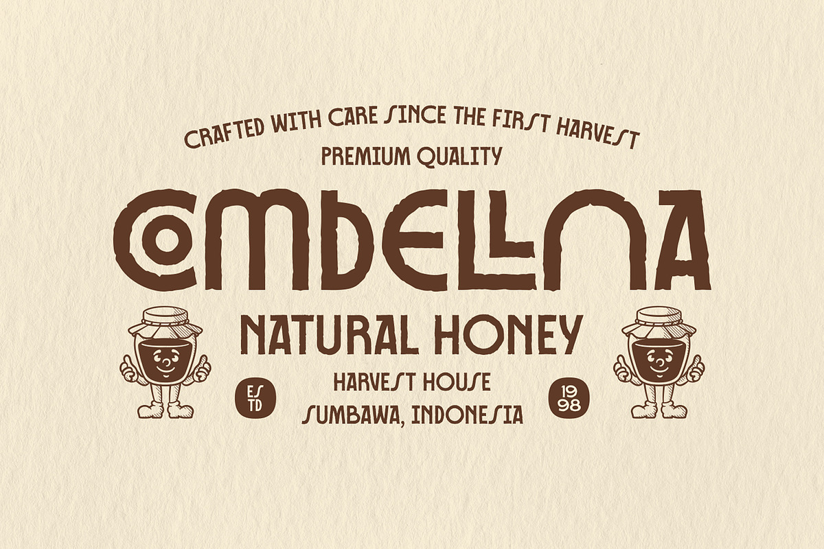 Makura Rough Artifact Display Font, a Sans Serif Font by Heinzel Std (Photo 2 of 11)