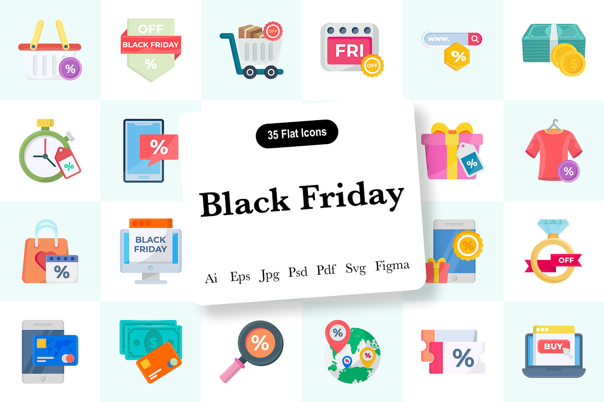 Black Friday, Shopping, Discount, an Icon by Vector Stall (Photo 1 of 6)
