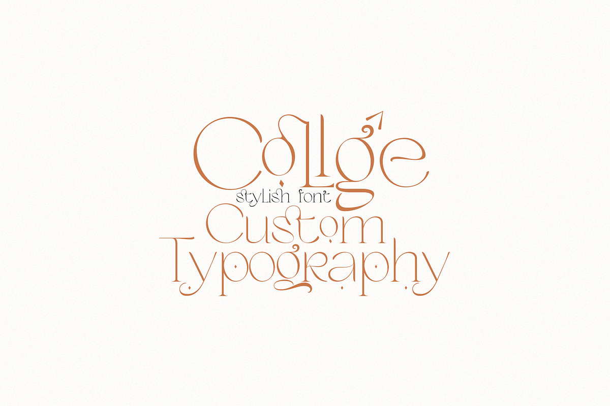 Collge Serif, a Sans Serif Font by Alcode (Photo 7 of 13)