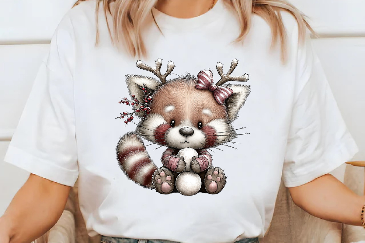 Whimsical Christmas Animal 21 PNG, an Animal Illustration by Libby Wishes (Photo 3 of 7)