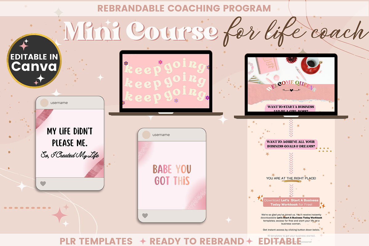 Mini Course for Female Life Coach, a Templates & Theme by bellaROSEworkshop (Photo 9 of 10)