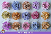 3D Rolled Paper Flowers SVG, a Graphic by Digital_Craftyfox (Thumbnail 9 of 11)