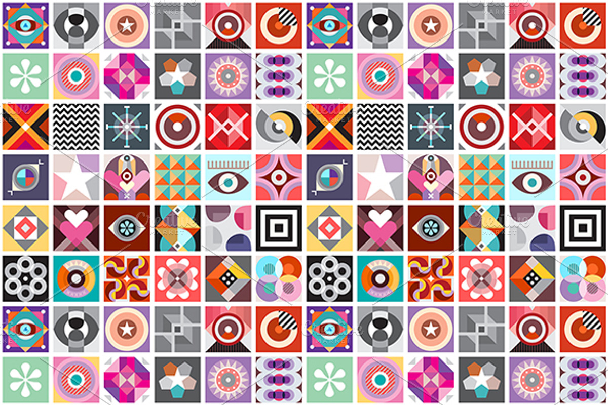 Abstract Art Seamless Background, a Pattern Graphic by danjazzia (Photo 2 of 2)