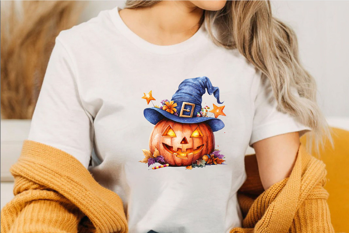 Whimsical Quirky Halloween Pumpkin, a Seasonal Illustration by SVGArt (Photo 3 of 5)