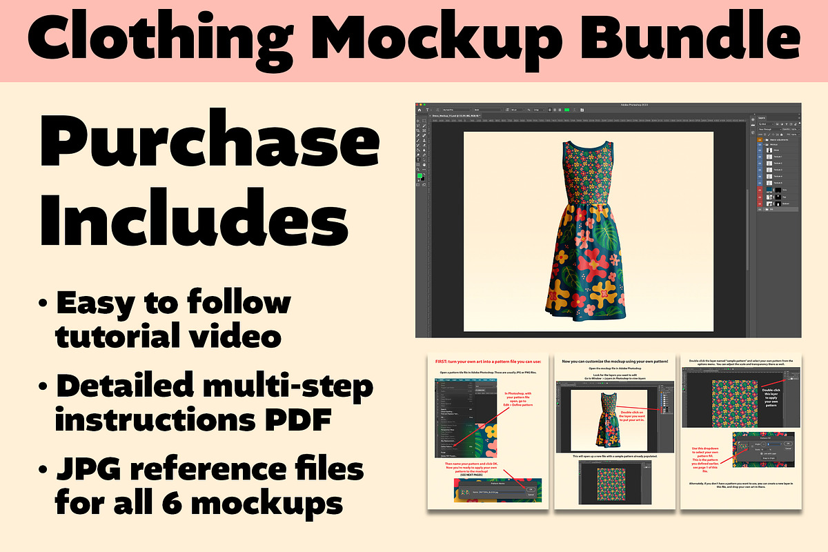 6 Piece Clothing Mockup Bundle, a Shirt Mockup by Carrie Cantwell (Photo 5 of 5)
