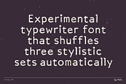 Artisan TM – Distressed Typewriter, a Sans Serif Font by Type Mania (Thumbnail 2 of 13)