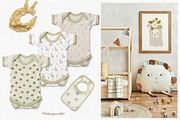 Llamas & Cactus clipart and patterns, an Animal Illustration by polikarpovaart (Thumbnail 6 of 11)