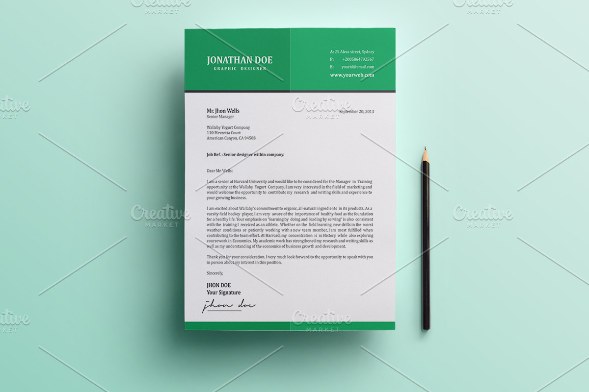 50% Off Flat Resume (3 Pages), a Resume Template by Pentaclay (Photo 5 of 5)