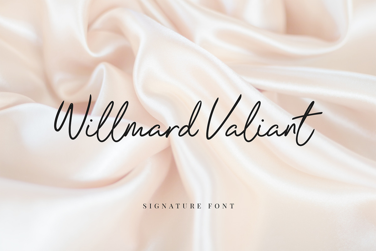 Willmard Valiant Signature Font, a Handwritten Font by UICreative (Photo 1 of 6)