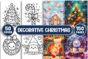 Cute Decorative Christmas Coloring, a Seasonal Illustration by Design Station (Thumbnail 1 of 3)