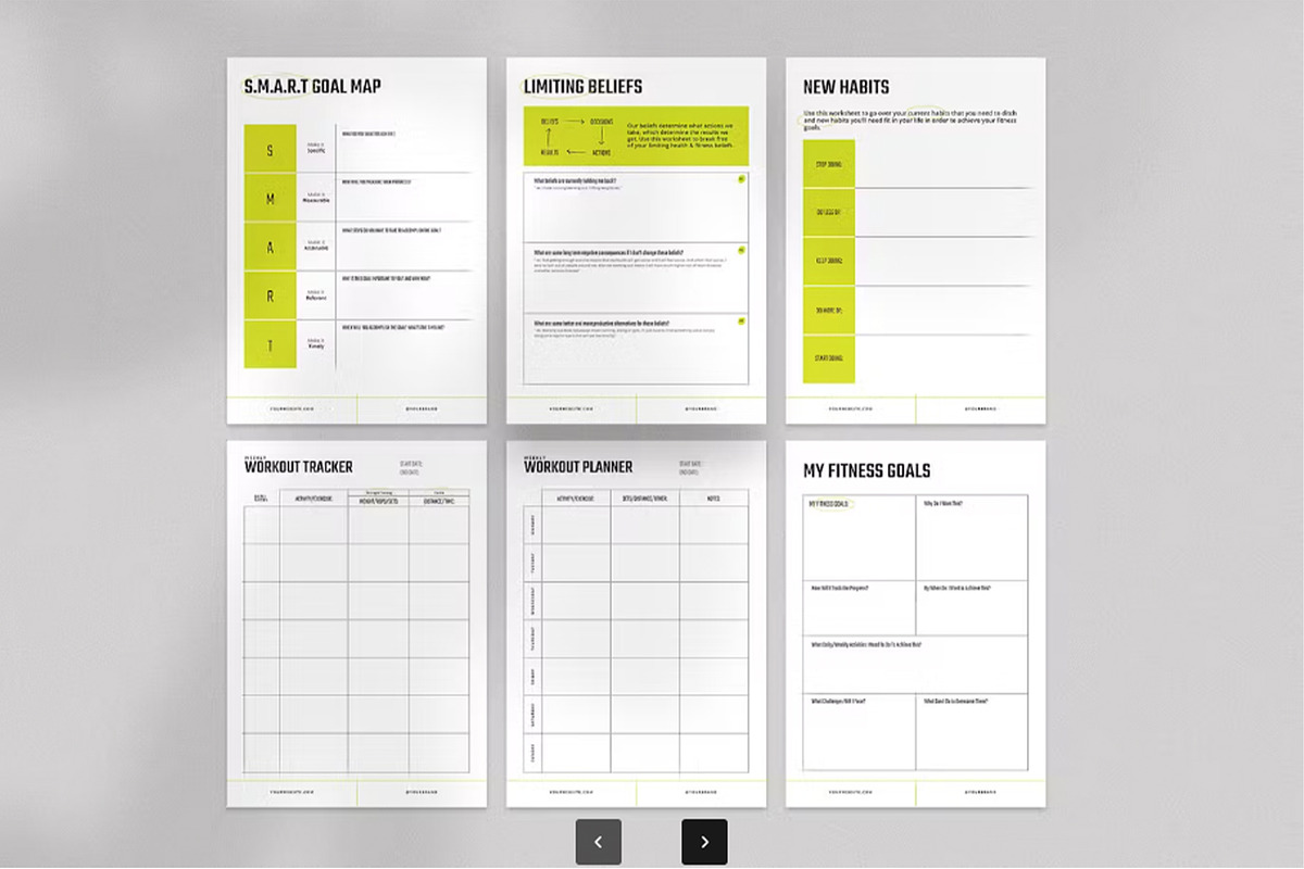 Max Fitness Planners - 30 Editable, a Presentation Template by Dimas Rizki Pratama (Photo 4 of 5)
