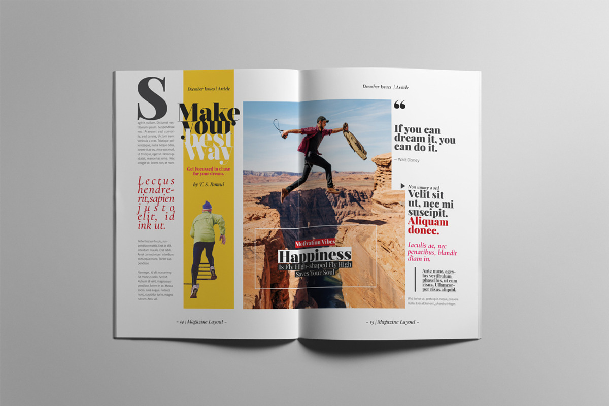 The Best Magazine Layout Design, a Magazine Template by Swayang (Photo 7 of 18)