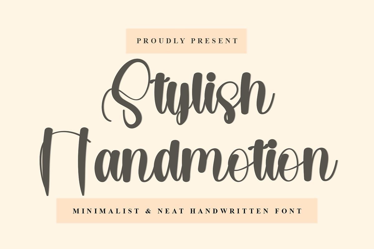 Stylish Handmotion, a Handwritten Font by FreshTypeINK (Photo 1 of 8)