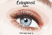Colorpencil Sketch Photoshop Action, an Action Add-On by Krystal Designs Co. (Thumbnail 2 of 7)