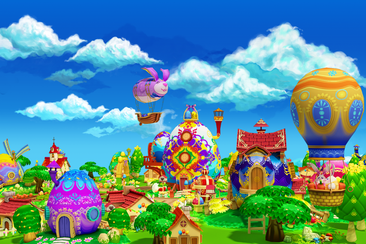 Cartoon Easter Village, an Environmental 3D Model by Souchenki (Photo 3 of 31)