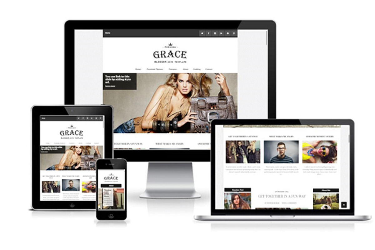 Grace Responsive Blogger Template, a Templates & Theme by bthemez (Photo 1 of 3)