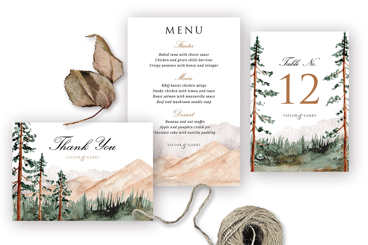 Mountain View - Wedding Suite, an Invitation Template by wulano (Photo 4 of 6)