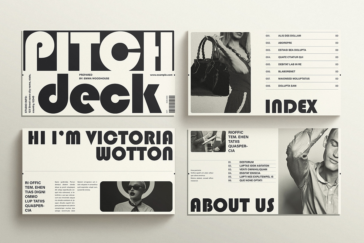 Pitch Deck Presentation Template, a Presentation Template by E-Type (Photo 2 of 5)