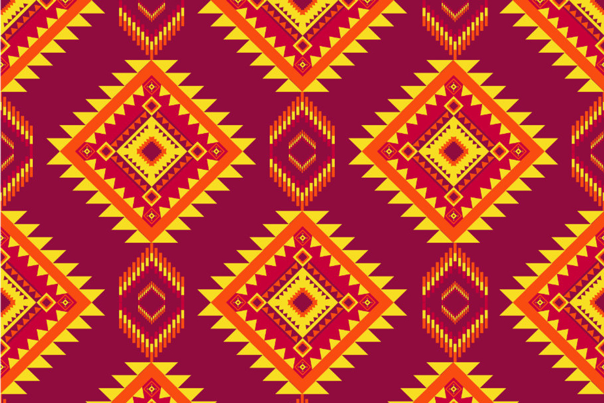 Native American pattern, a Pattern Graphic by ThaiByGaew