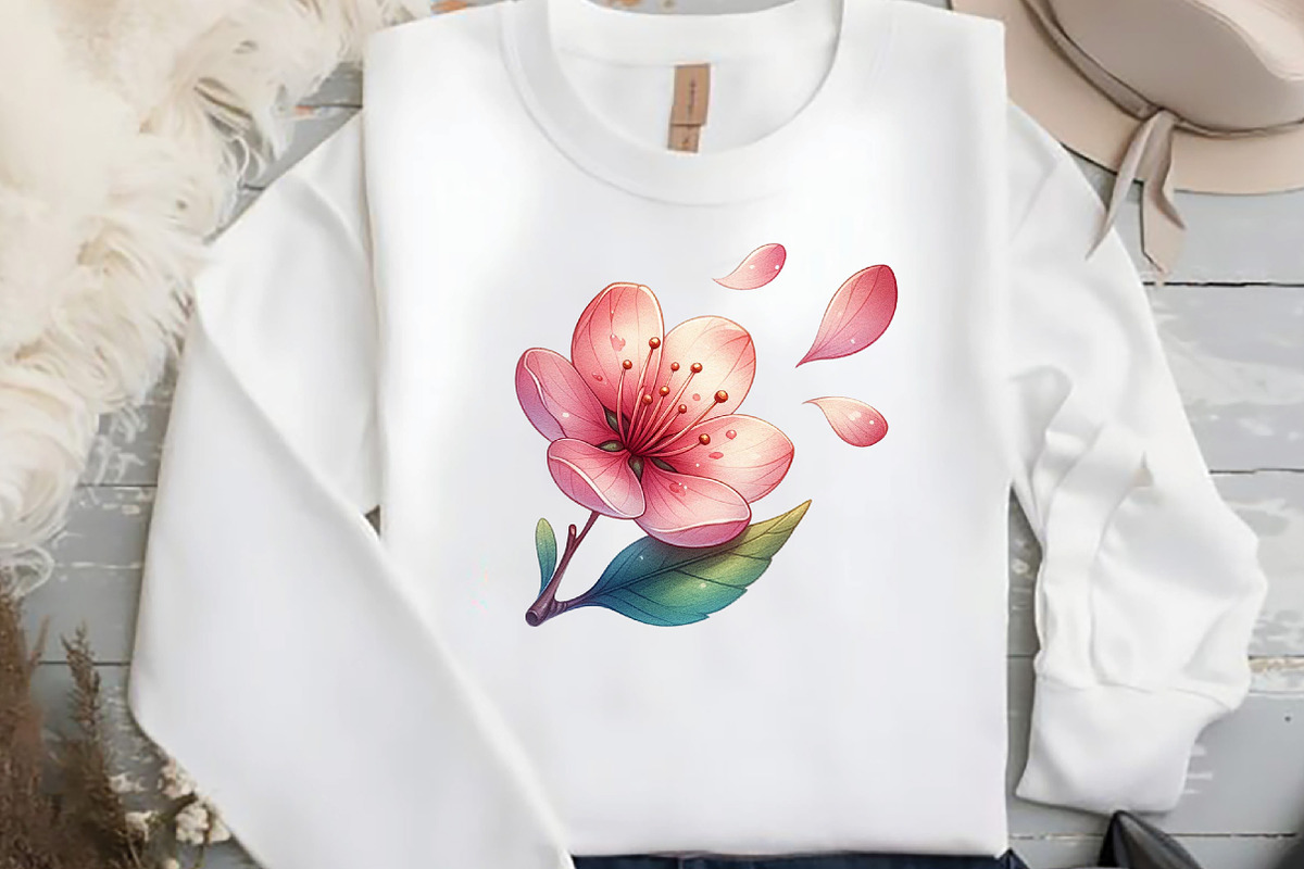 Japanese Cherry Blossom Clipart, an Illustration by DreamCafeArt (Photo 4 of 7)