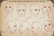 Procreate / Neo-traditional Ladies, a Brush Add-On by Studio.Valhalla (Thumbnail 4 of 11)