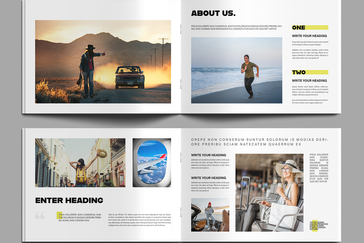 Minimalist Portfolio Magazine Layout preview 3