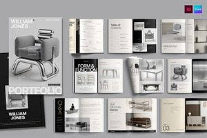 Minimalist Portfolio Template, a Magazine Template by BrandPacks