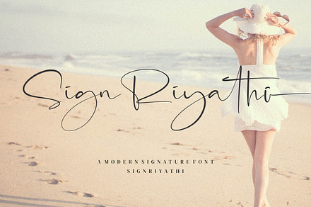 SignRiyathi, a Script Font by Integritype Studio