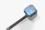 Thor Hammer Low Poly PBR, an Object 3D Model by Daniel Mikulik (Thumbnail 3 of 8)