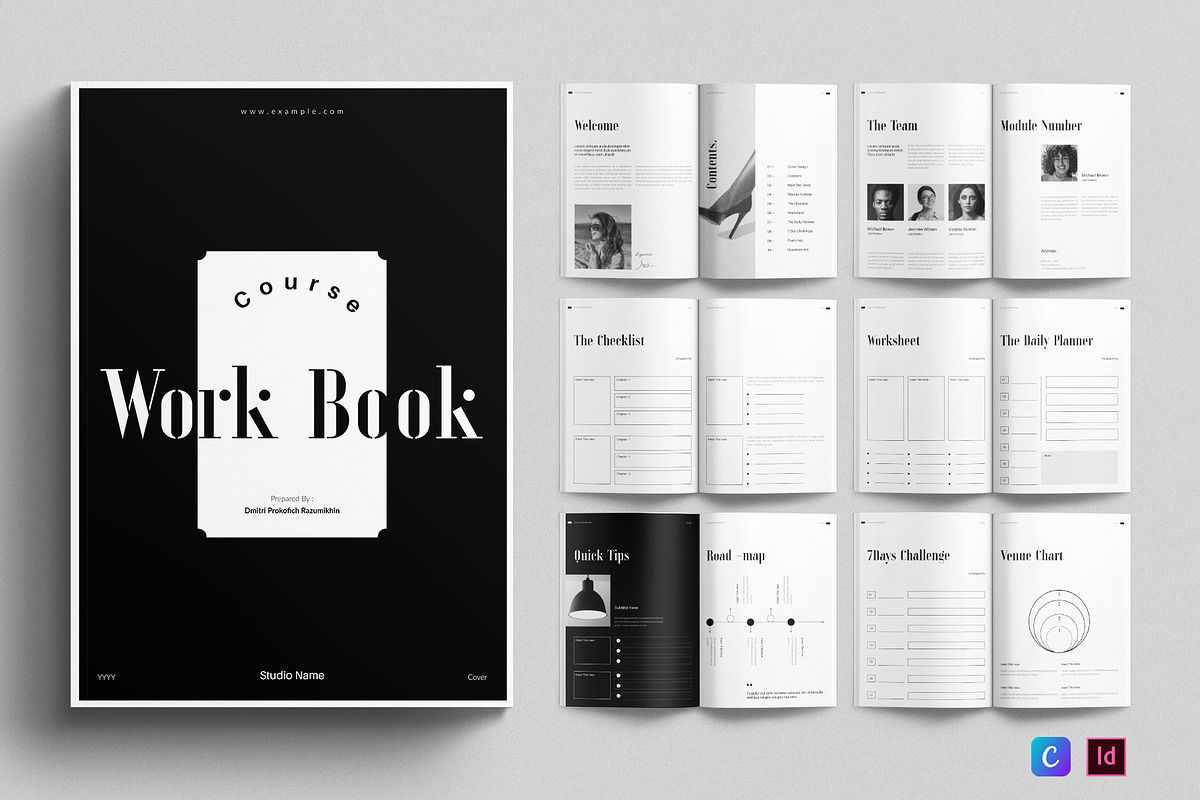 Course Workbook Template, a Magazine Template by E-Type (Photo 1 of 7)