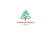 Christmas Tree Logo Template, a Branding & Logo Template by yopie (Thumbnail 1 of 4)