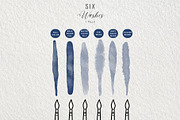 Pigment & Paper Brushes Procreate, a Brush Add-On by Fins and Fiction (Thumbnail 7 of 13)