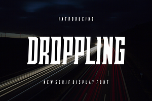 Droppling - Font, a Serif Font by artchiles_design