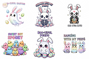 Cute Spooky Easter PNG Clipart., an Object Illustration by KennedyStudio (Thumbnail 3 of 5)
