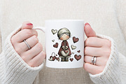 Whimsical Grandma Holding Heart Clip, an Illustration by designcity5 (Thumbnail 4 of 5)