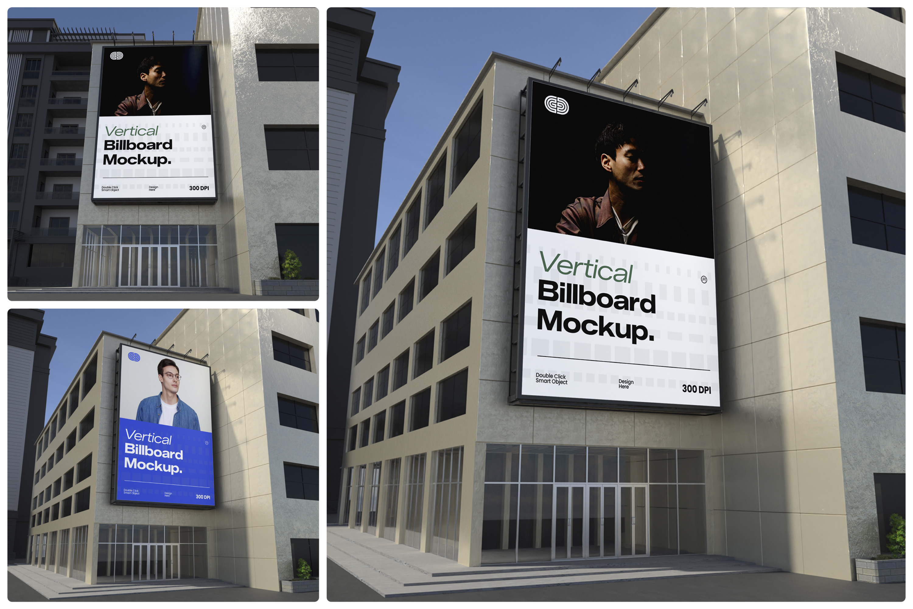 Billboard Vertical Mockup, an Advertising Mockup by Unerispace