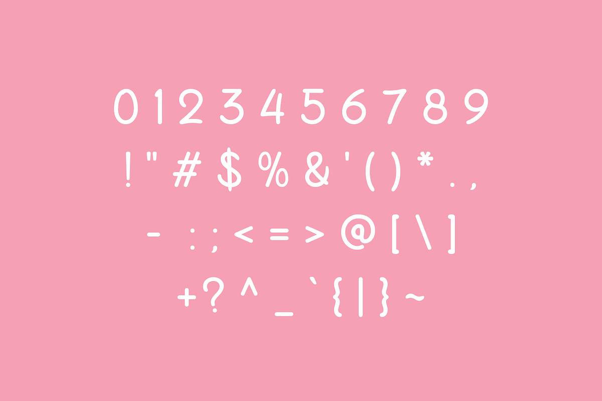 Flabana - Bubble Handwritten Font, a Handwritten Font by Pikgura (Photo 3 of 5)