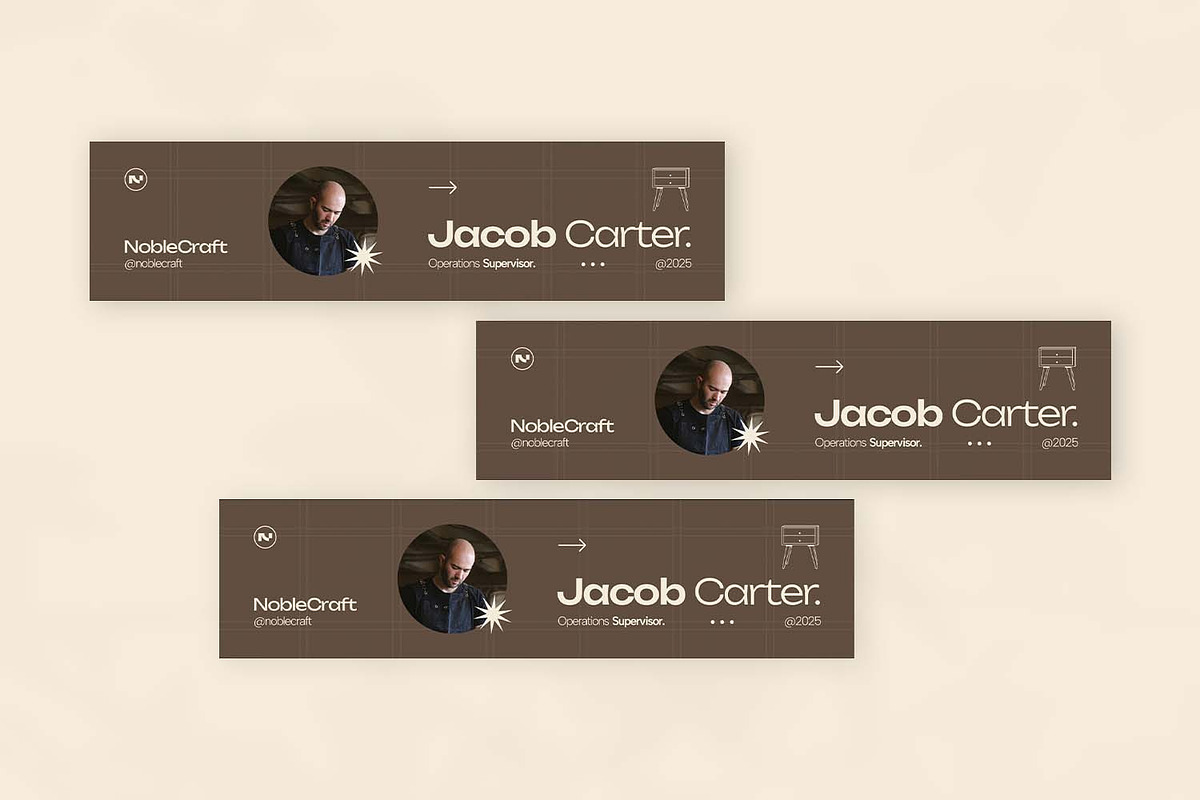 Noblecraft Furniture Linkedin Banner, a Social Media Template by VUNIRA (Photo 3 of 3)