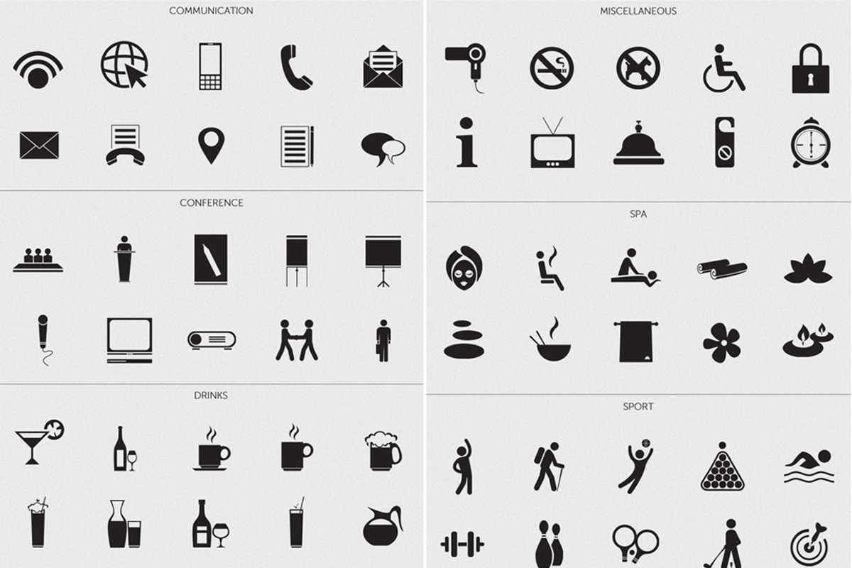 100 Minimal Hotel Icons, an Icon by Inconcept Media Arsenal (Photo 4 of 4)