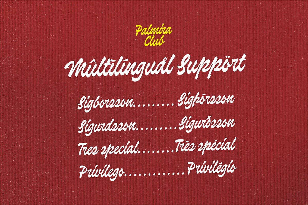 Palmira Club A Playful Retro Script, a Handwritten Font by Four Lines Std. (Photo 11 of 12)