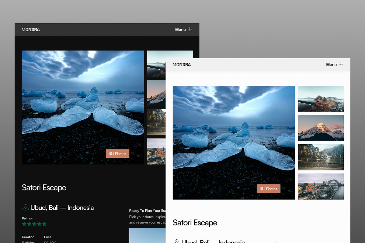 Mondra - Retreat & Wellness Template preview 4