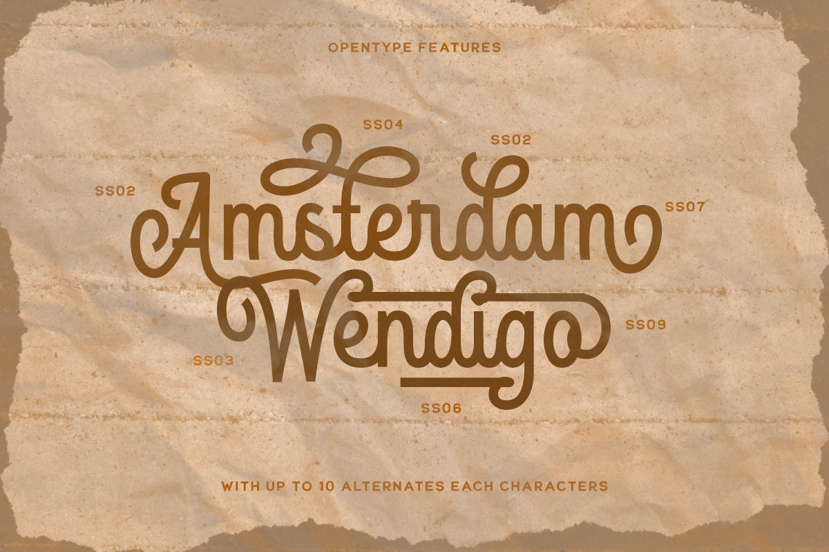 The Rouged - Display Script Font, a Script Font by Letterhend Studio (Photo 10 of 10)