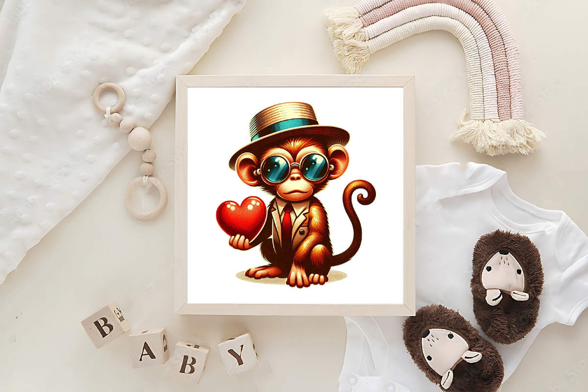 Valentine Animals Clipart, an Illustration by DreamArtGraphic (Photo 2 of 6)