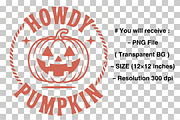 Howdy Pumpkin PNG, Western Fall PNG, a Graphic by Clipart Bloom (Thumbnail 2 of 2)