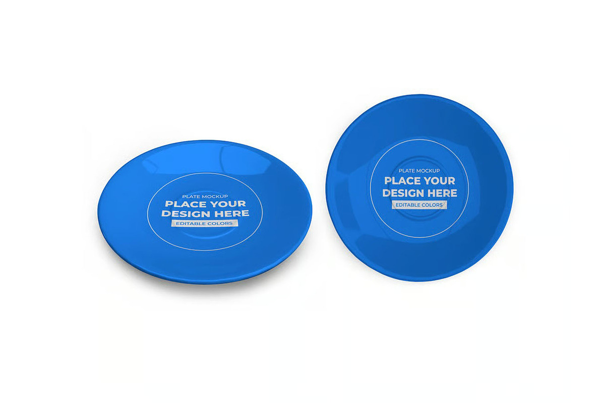 Plate Dish Mockup Template Set, a Household Mockup by DesignRushMarket (Photo 11 of 11)