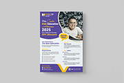School Admission Flyer Templates, a Flyer Template by mrPixelLab (Thumbnail 1 of 3)