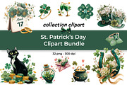St. Patrick’s Day Clipart Bundle, a Decorative Illustration by InkyQueenArt (Thumbnail 1 of 7)