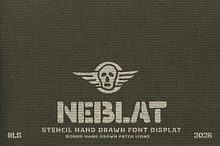 Neblat Stencil Font
