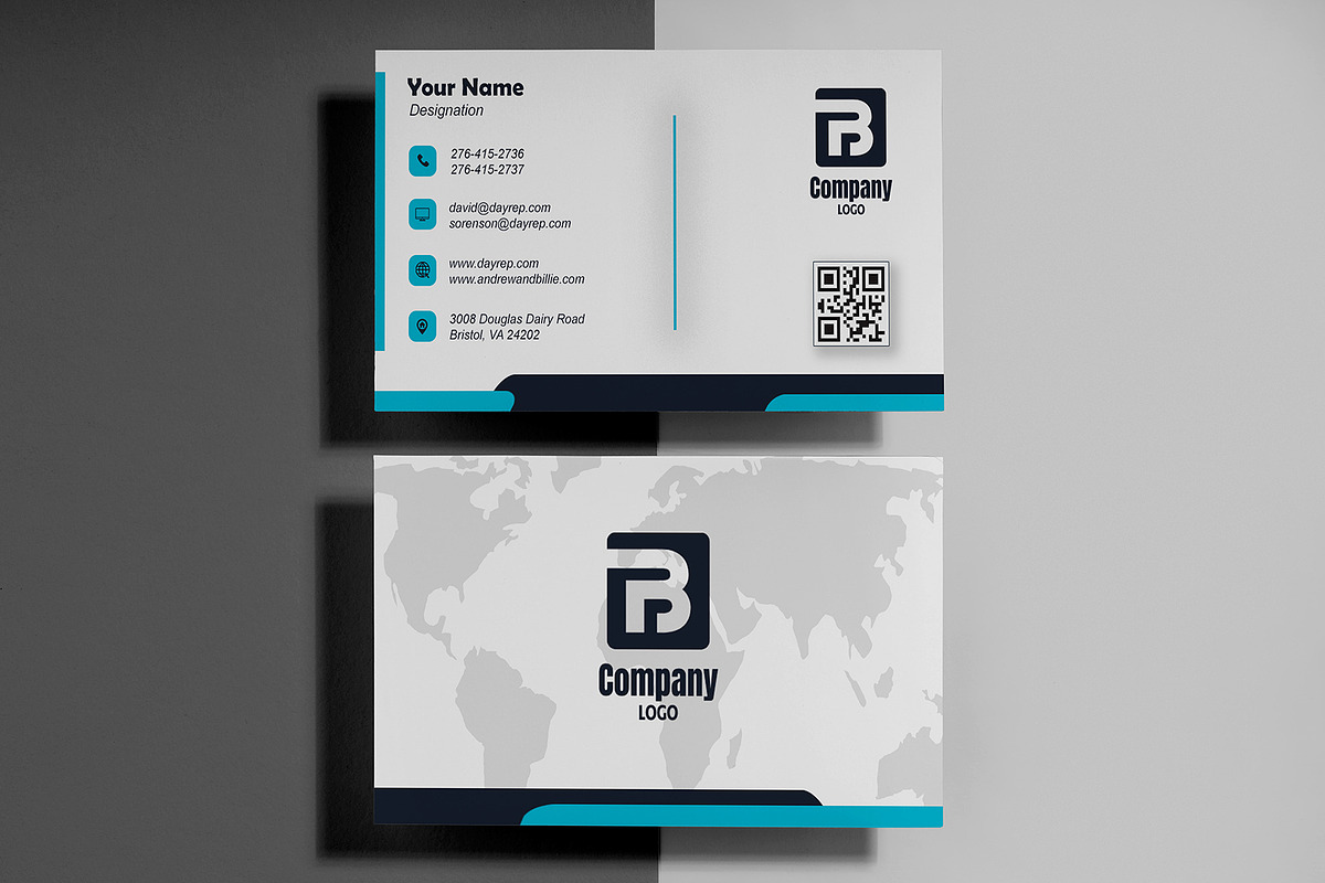 General Use Business Card PSD Template preview 2